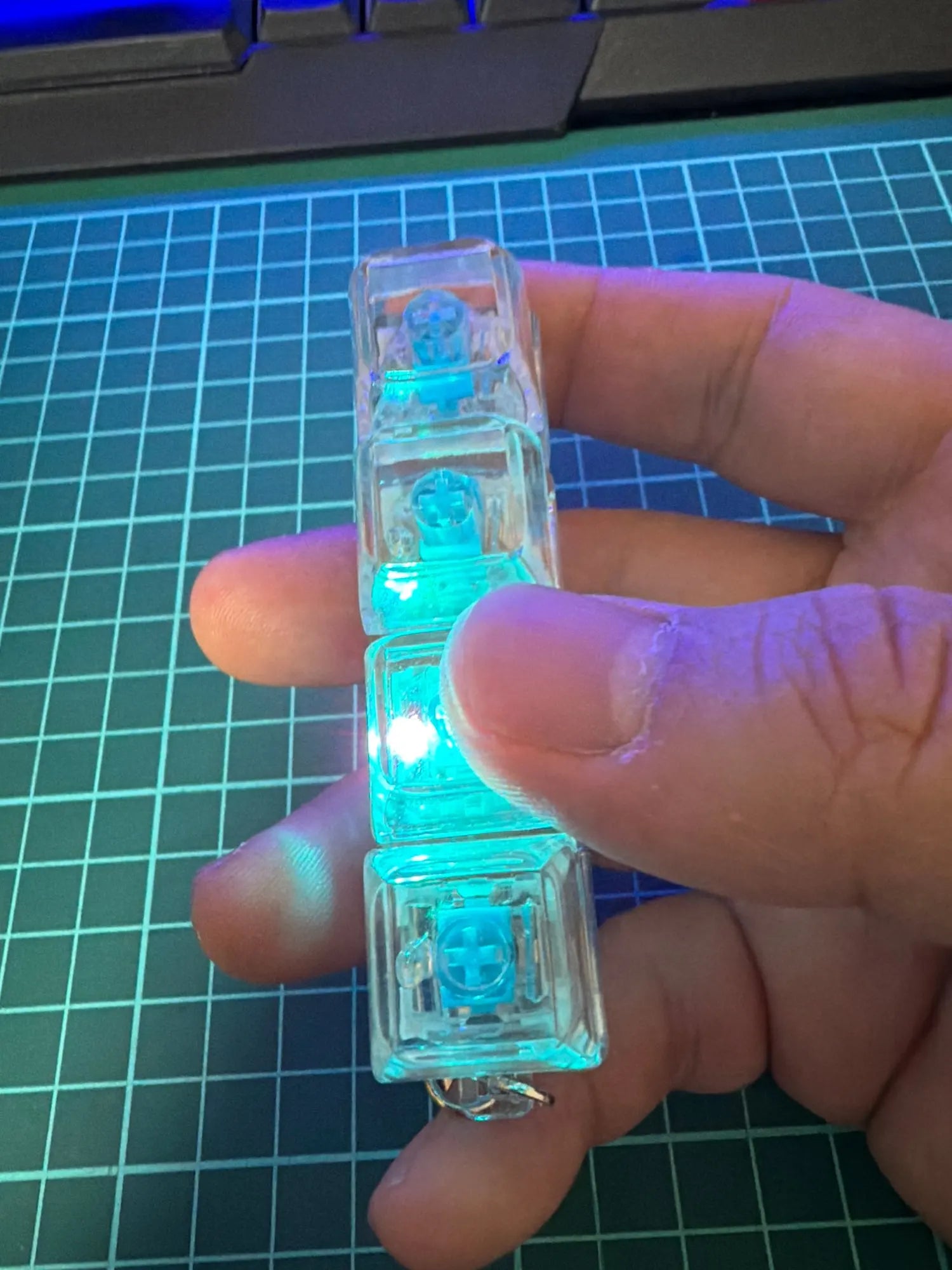 Customer photo of the ClickKlacks keychain from Michael R.