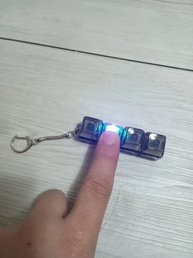 Customer photo of the ClickKlacks keychain from Hannah B.